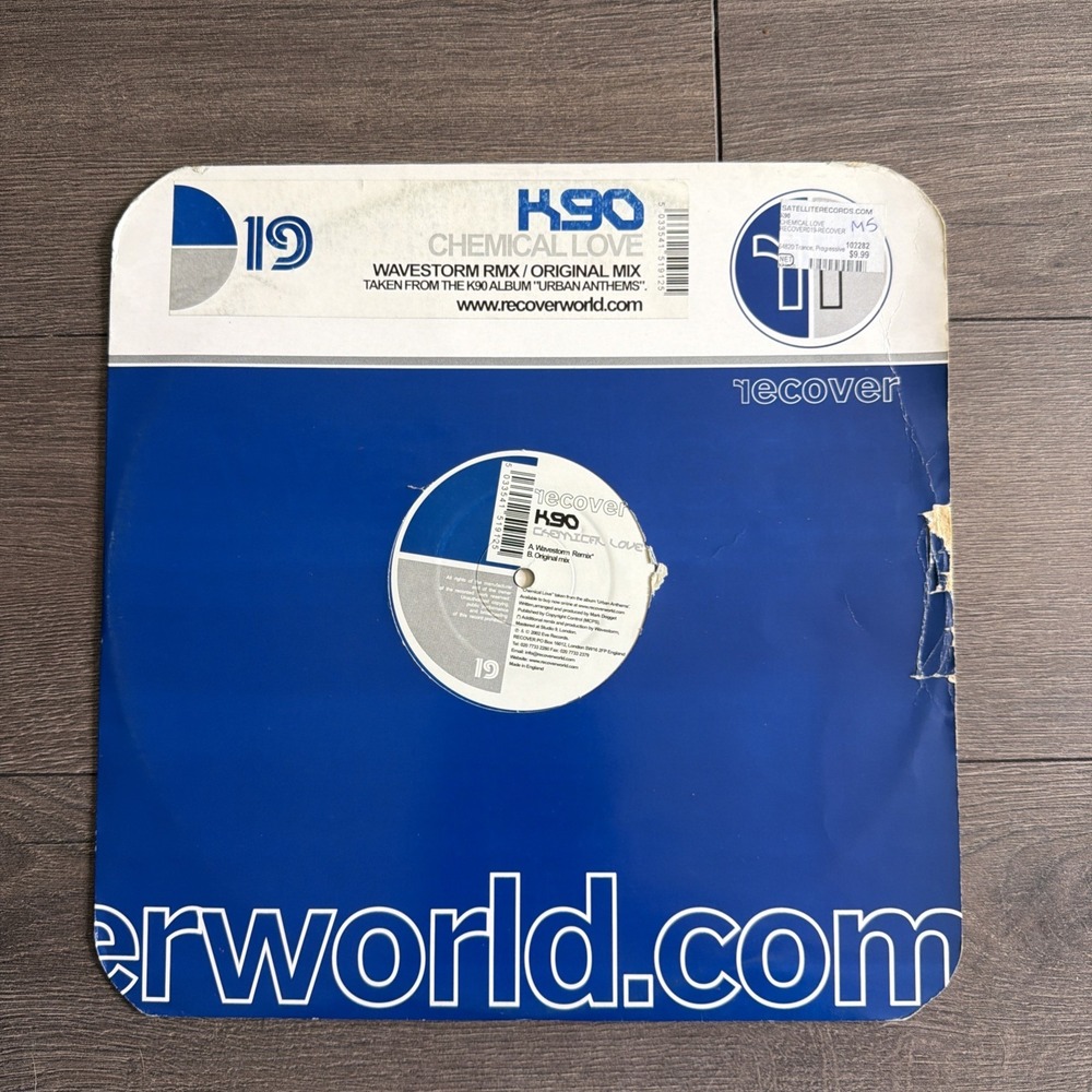 K90 CHEMICAL LOVE RECOVER Wavestorm RMX Original Urban Anthems Trance Vinyl